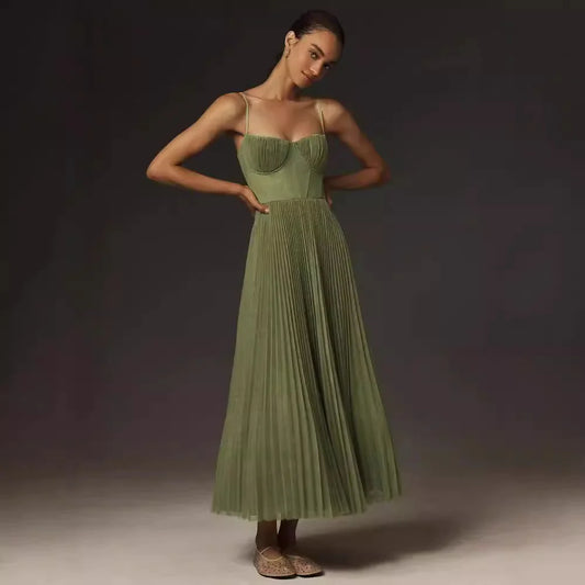 Backless Slim Fit Sleeveless Dress
