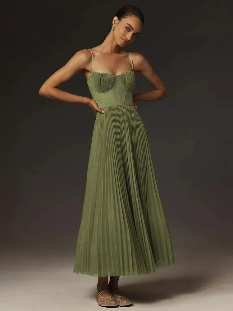 Backless Slim Fit Sleeveless Dress