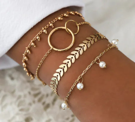 Inlaid Bracelet Jewelry Set
