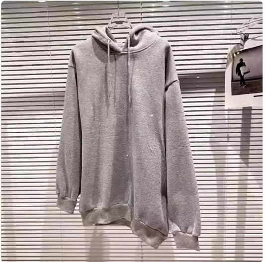Sparkle Rhinestone Hooded Pullover